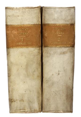 LUCIAN of Samosata. Opera.  2 vols.  1687